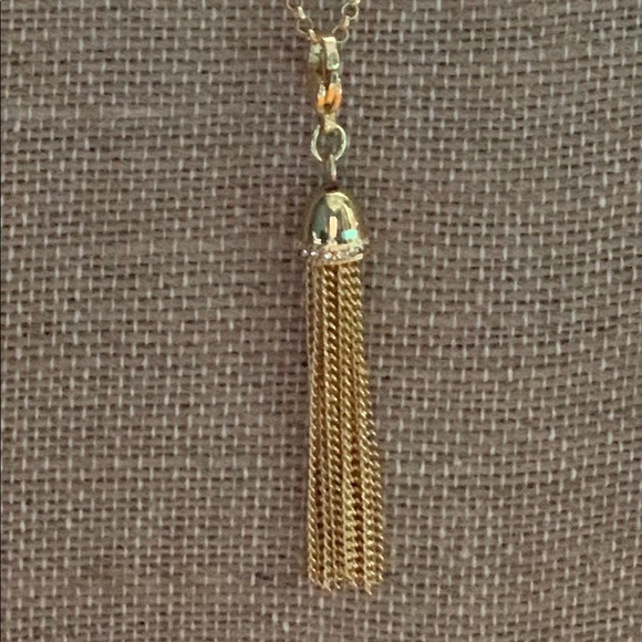 Origami Owl Gold 24-25” Chain with Gold Tassel - Picture 2 of 2